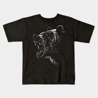 Tribal Bear Attack Kids T-Shirt
